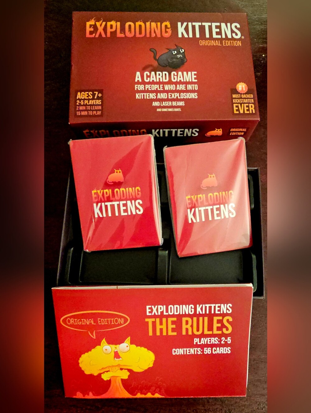 NEW Exploding Kittens Original Edition Card Game - Picture 3 of 3